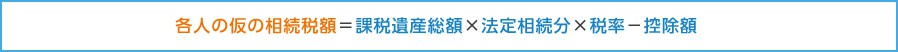 各人の仮の相続税額