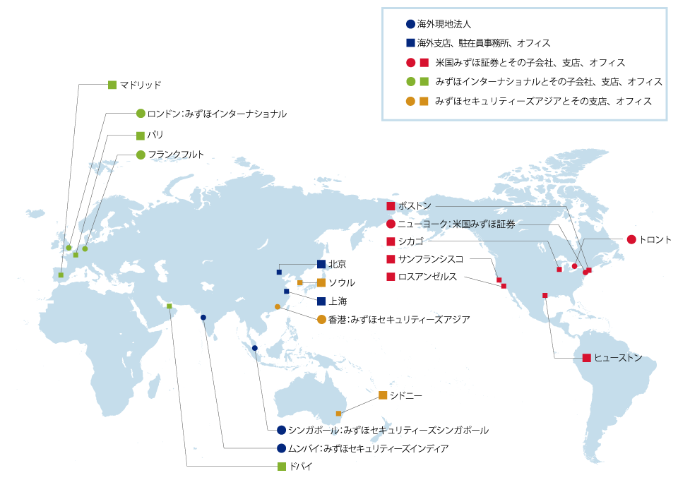 海外ネットワーク世界地図